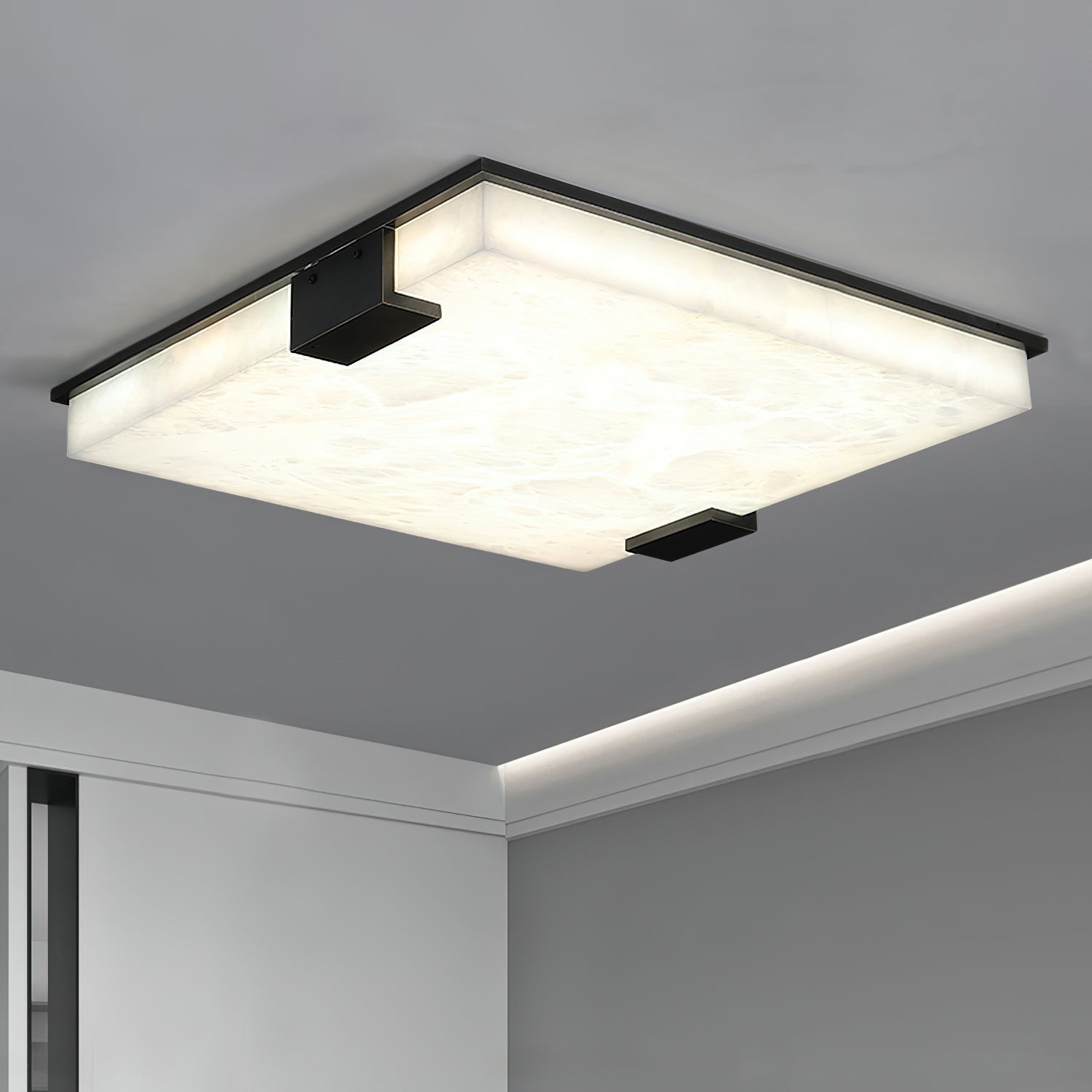 WOW Square Alabaster Ceiling Lamp