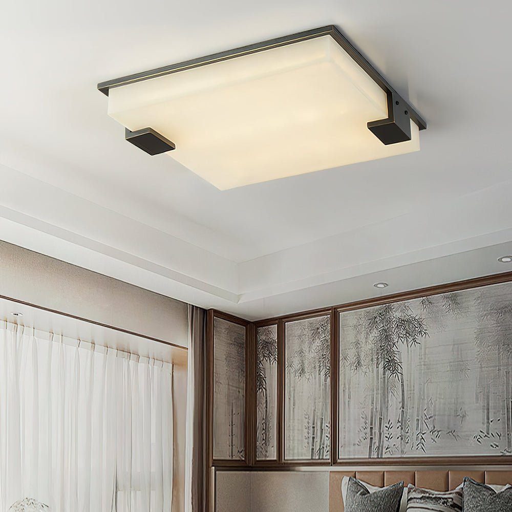 WOW Square Alabaster Ceiling Lamp