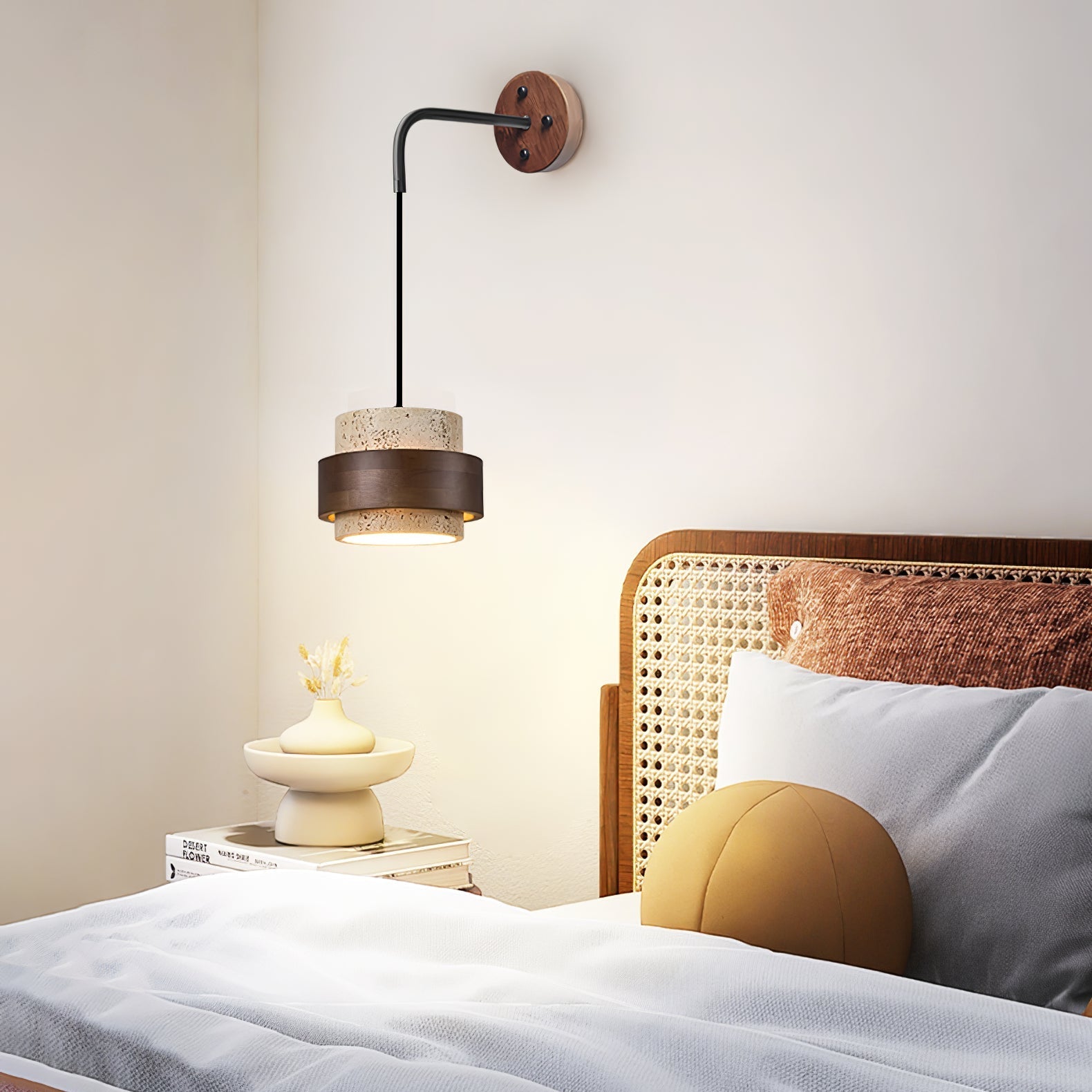 WOW Stonova Travertine Wall Sconce