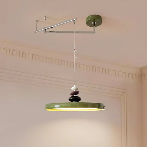 WOW Swing Arm Stone Pendant Light