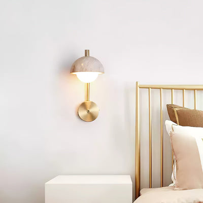 WOW Vellum Travertine Wall Lamp