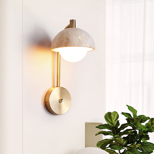 WOW Vellum Travertine Wall Lamp