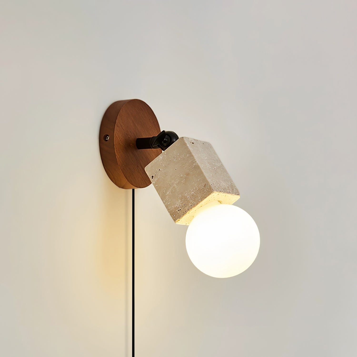 WOW Versa Stone Adjustable Plug-in Wall Light