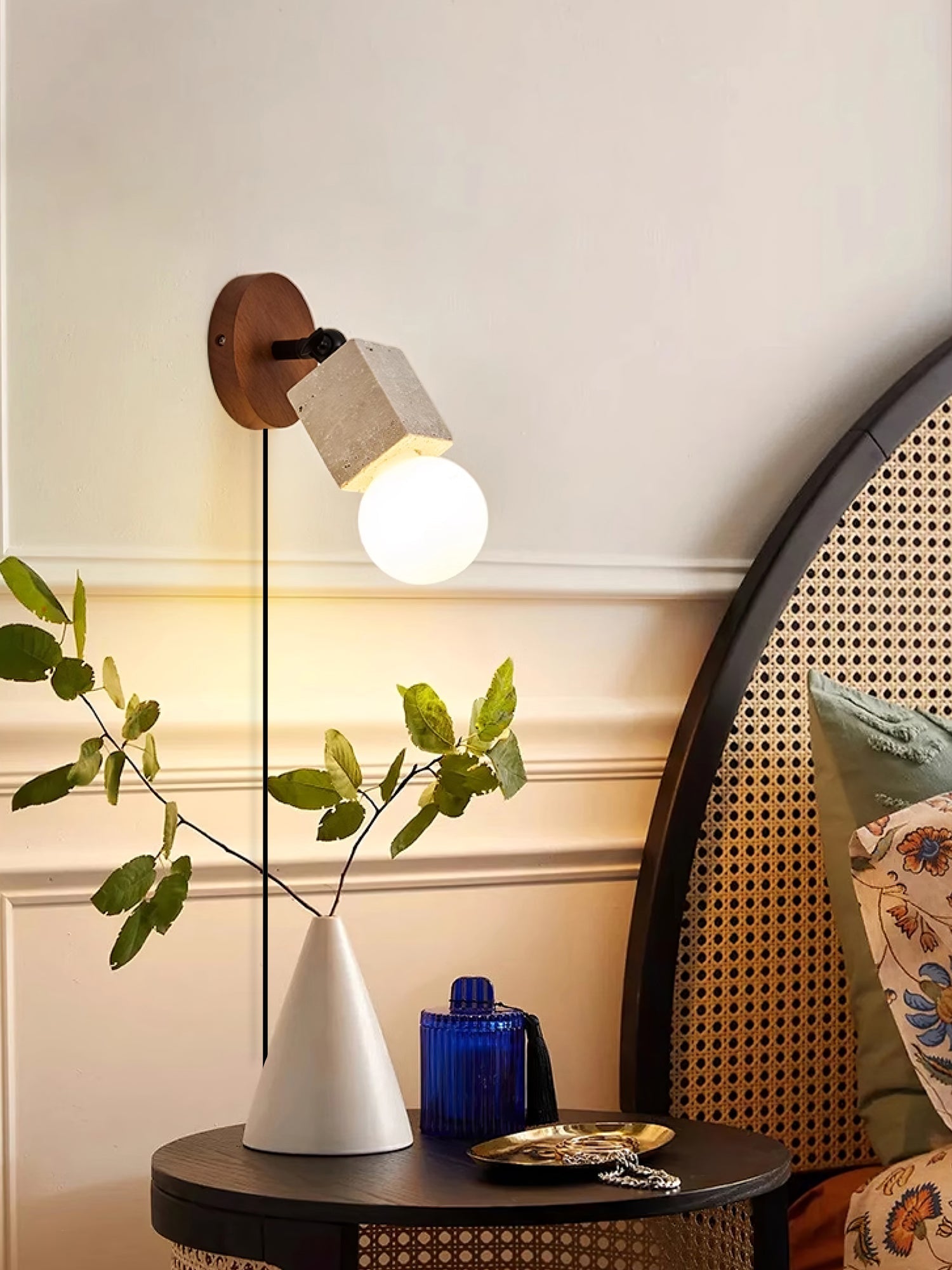 WOW Versa Stone Adjustable Plug-in Wall Light