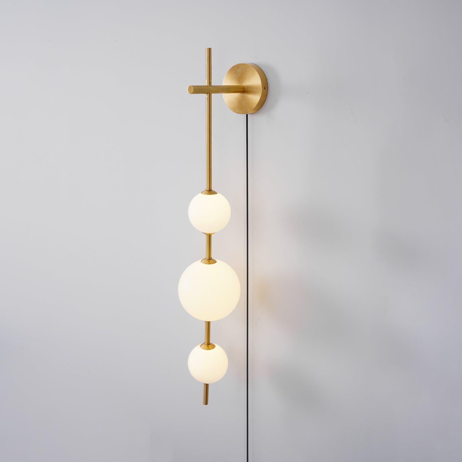 WOW Vertical Globe Plug-in Wall Lamp