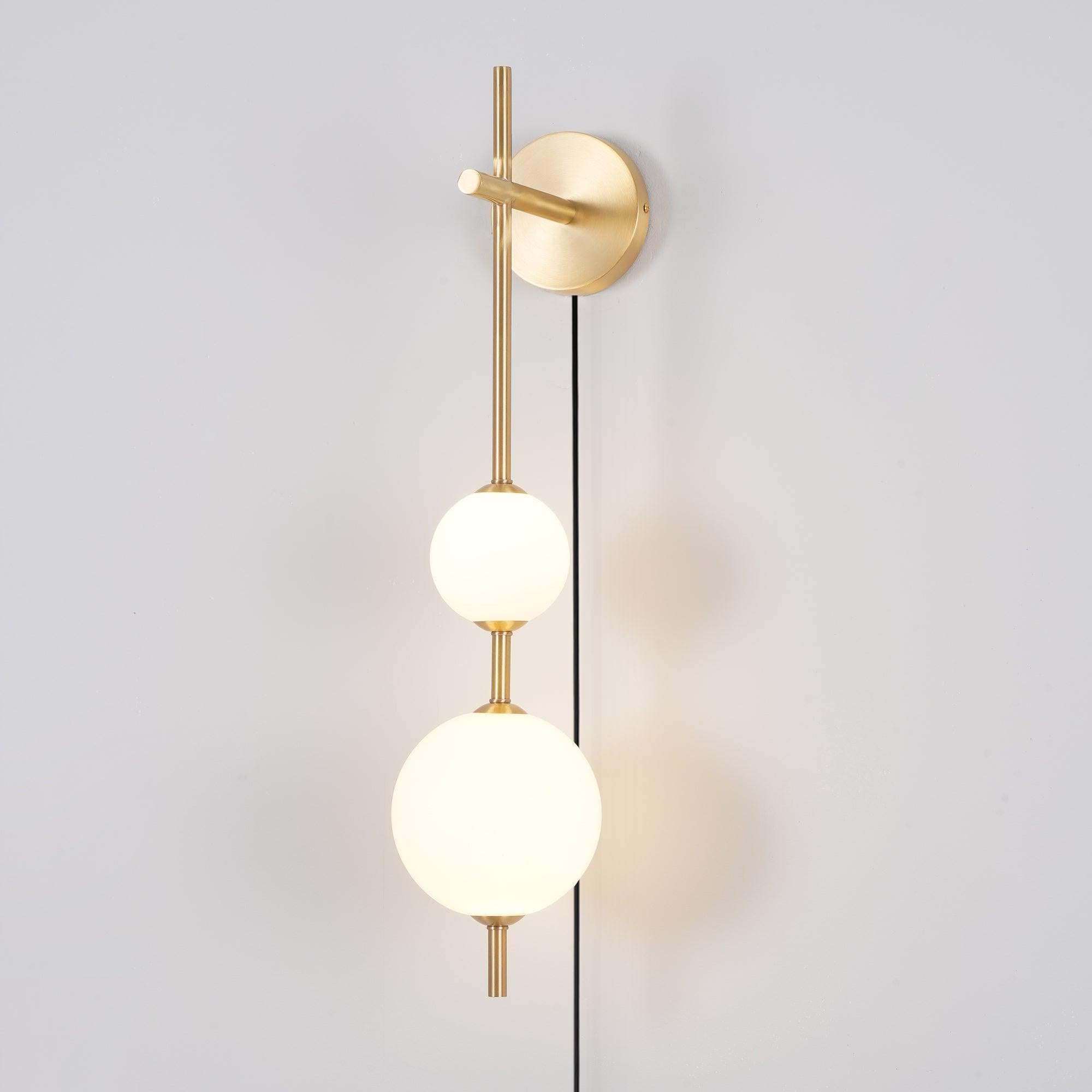 WOW Vertical Globe Plug-in Wall Lamp