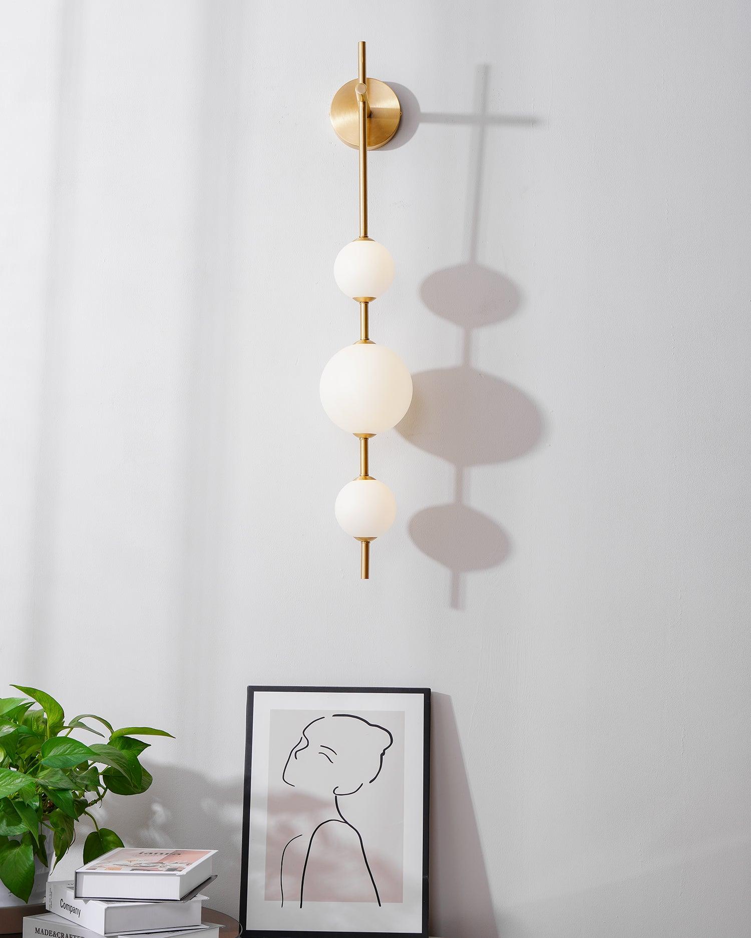 WOW Vertical Globe Plug-in Wall Lamp