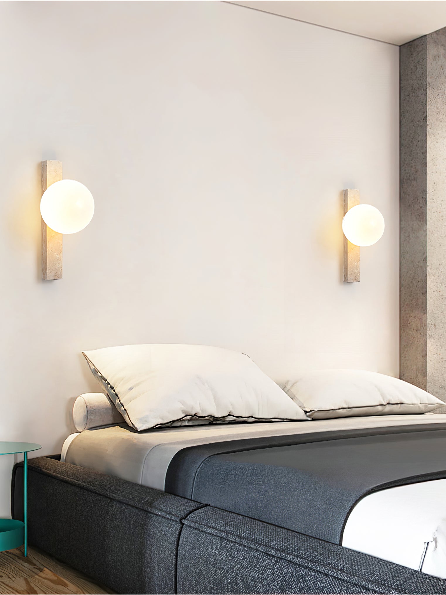 WOW Vertical Travertine Wall Sconce