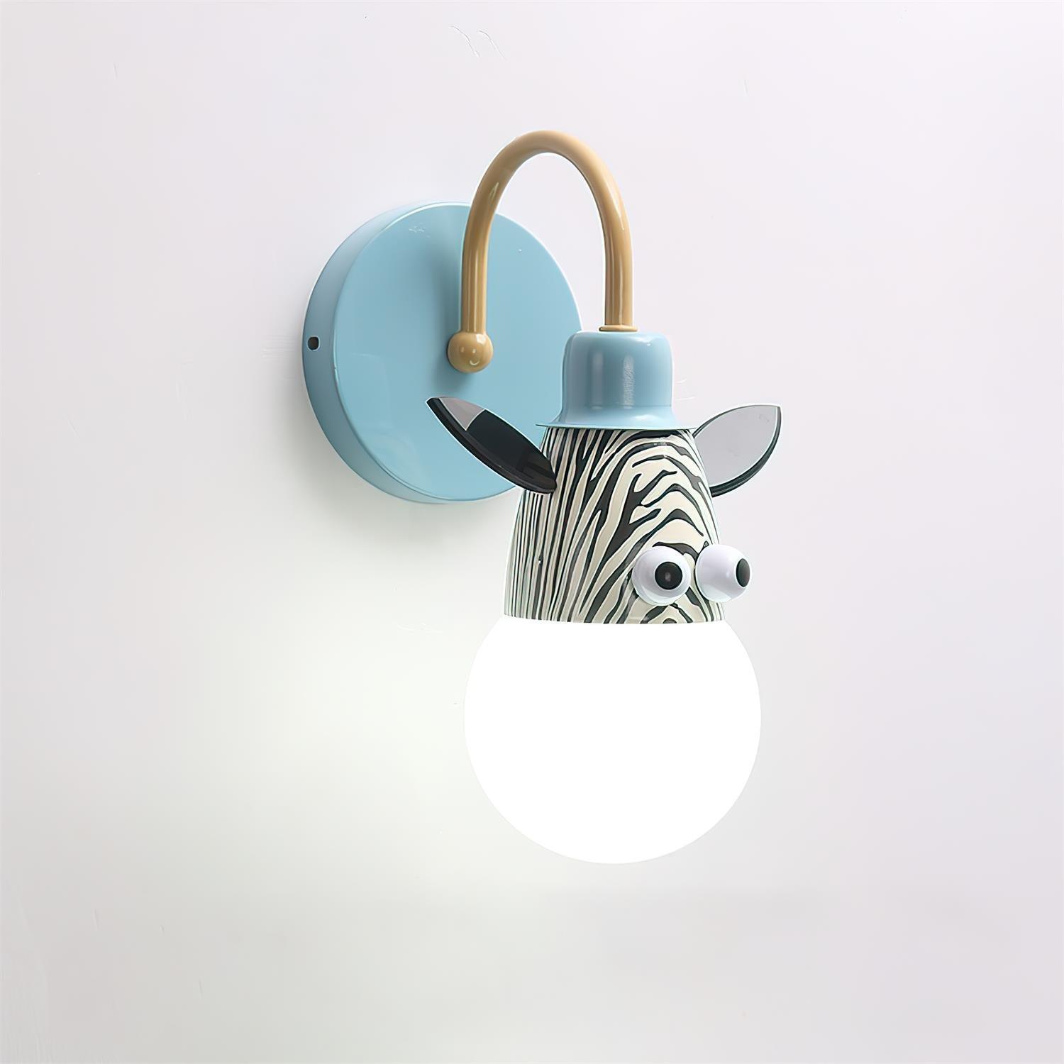 WOW Cartoon Animal Kids Wall Lamp