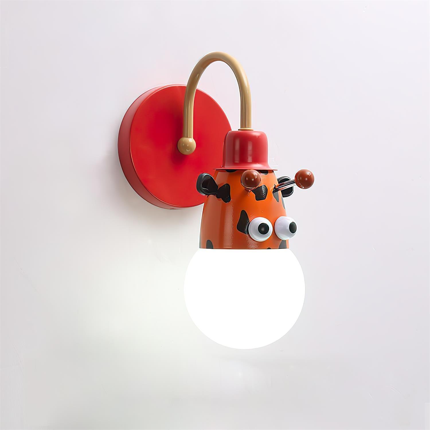 WOW Cartoon Animal Kids Wall Lamp