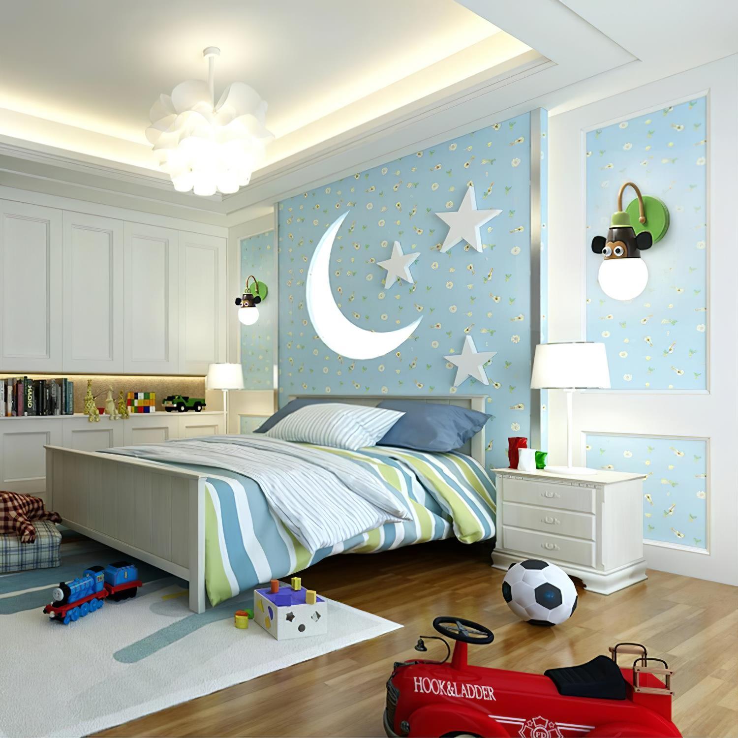 WOW Cartoon Animal Kids Wall Lamp