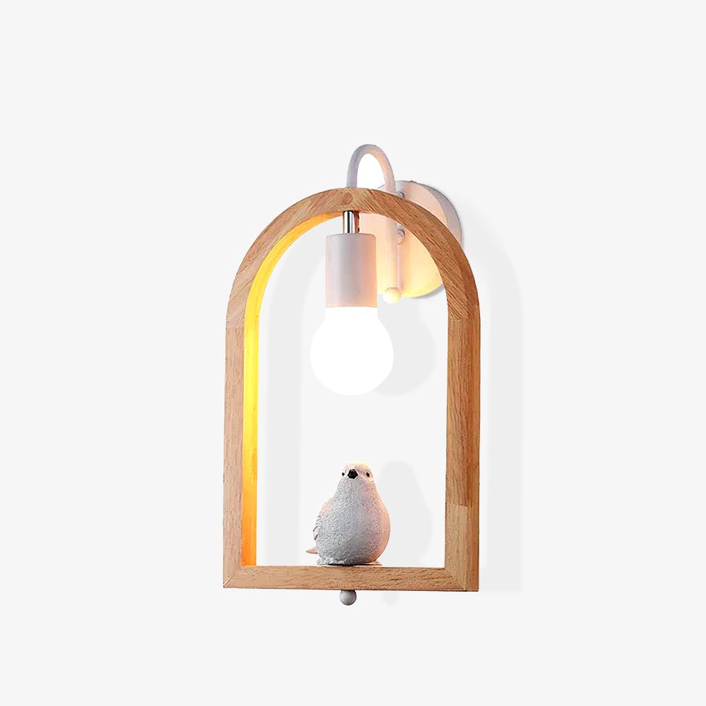 WOW Wood Bird Resin Wall Light