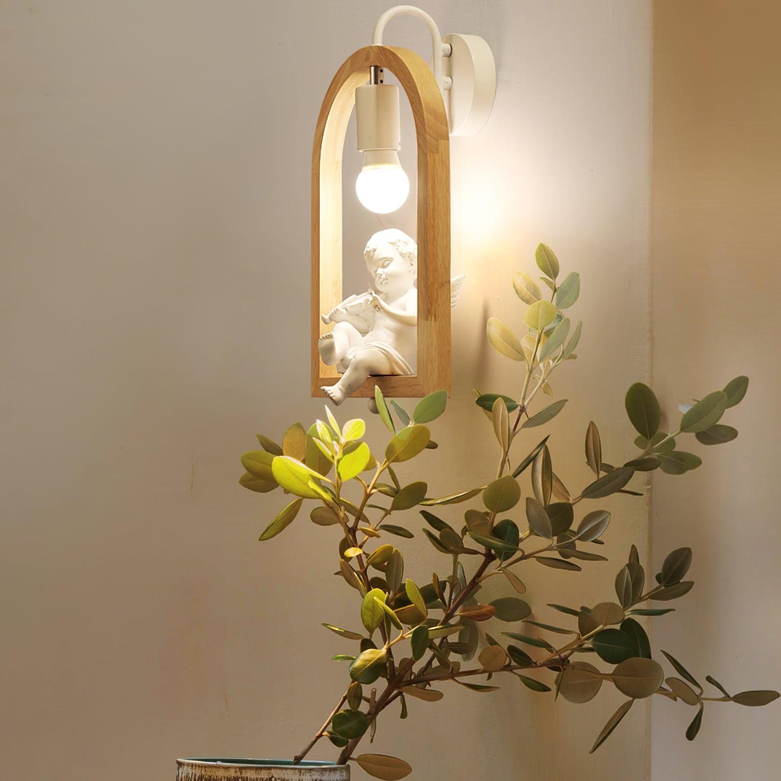 WOW Wood Bird Resin Wall Light