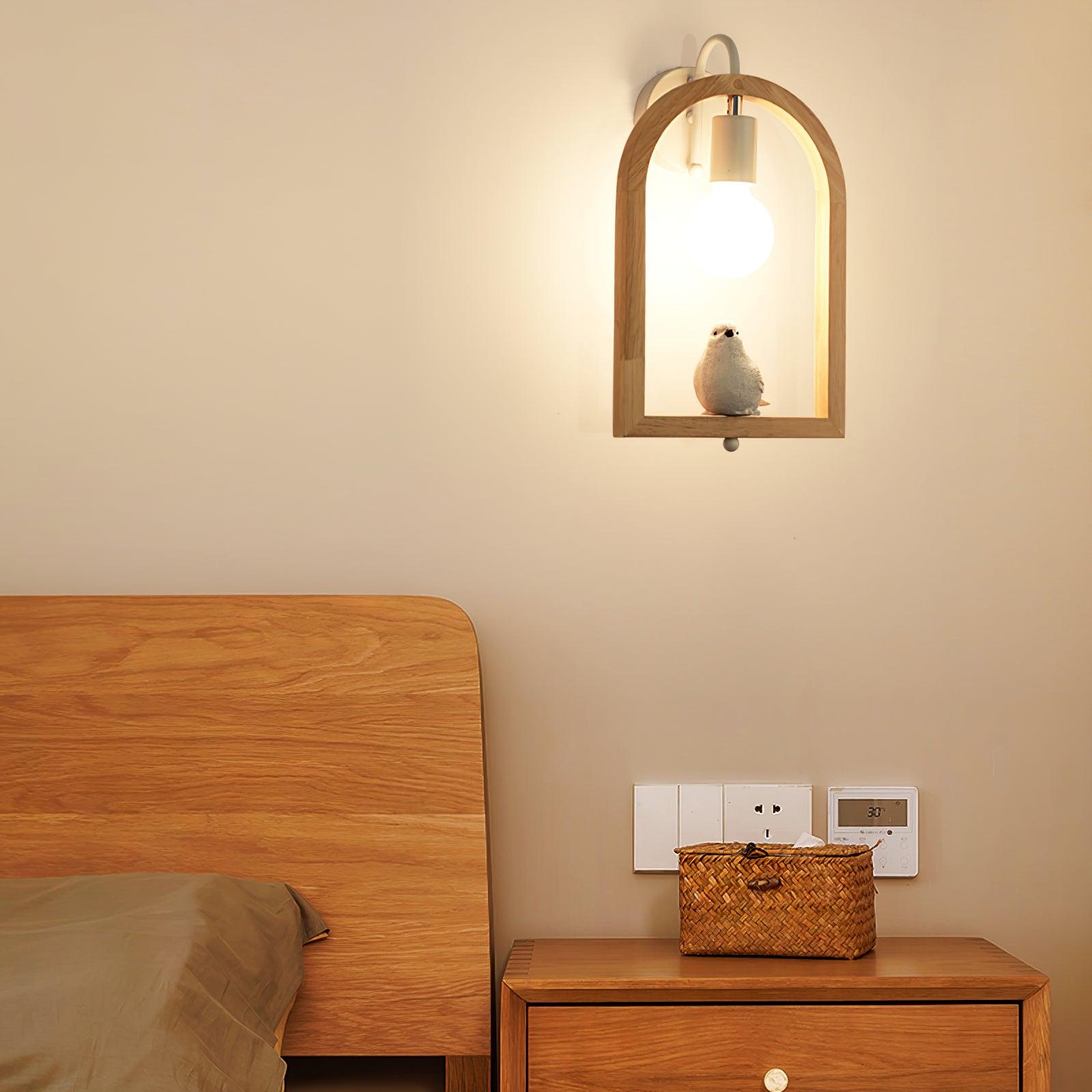 WOW Wood Bird Resin Wall Light