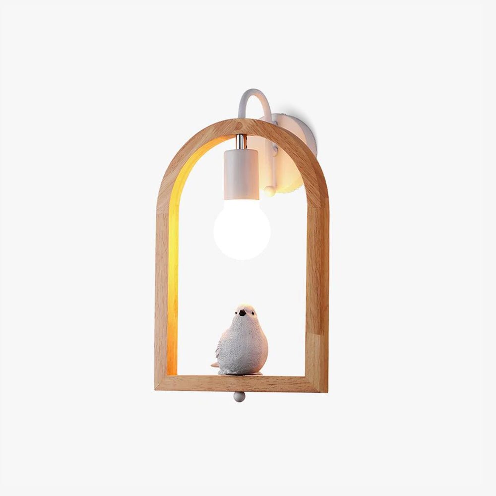 WOW Wood Bird Resin Wall Light