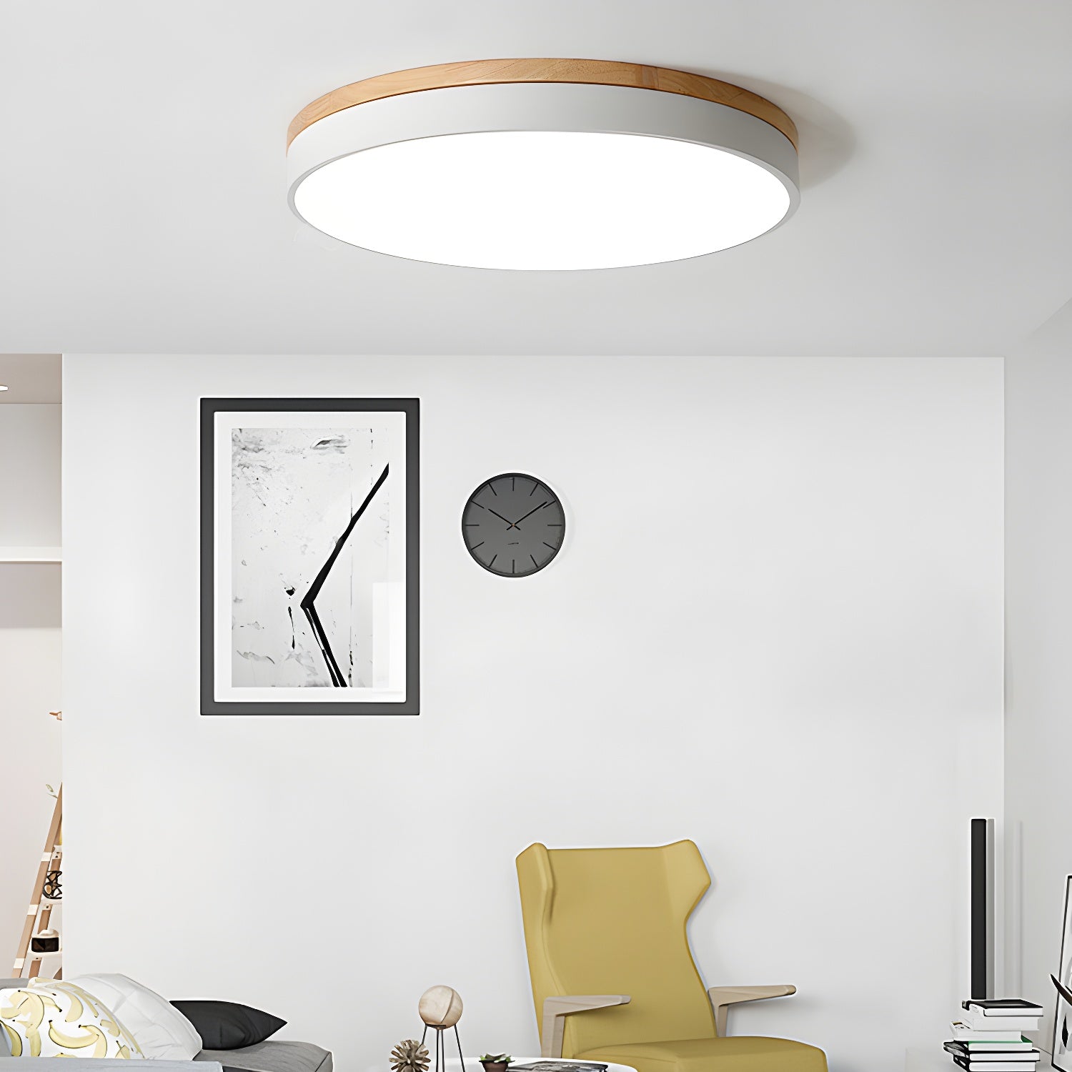 WOW Zara Circular Wood Ceiling Lamp