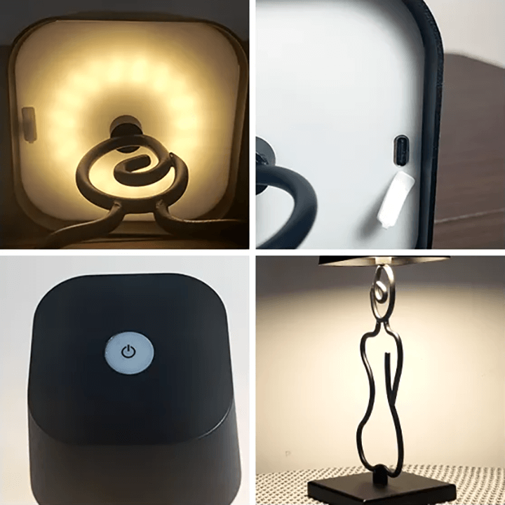 Creative Minimalist Rechargeable LED Bedside Table Lamp