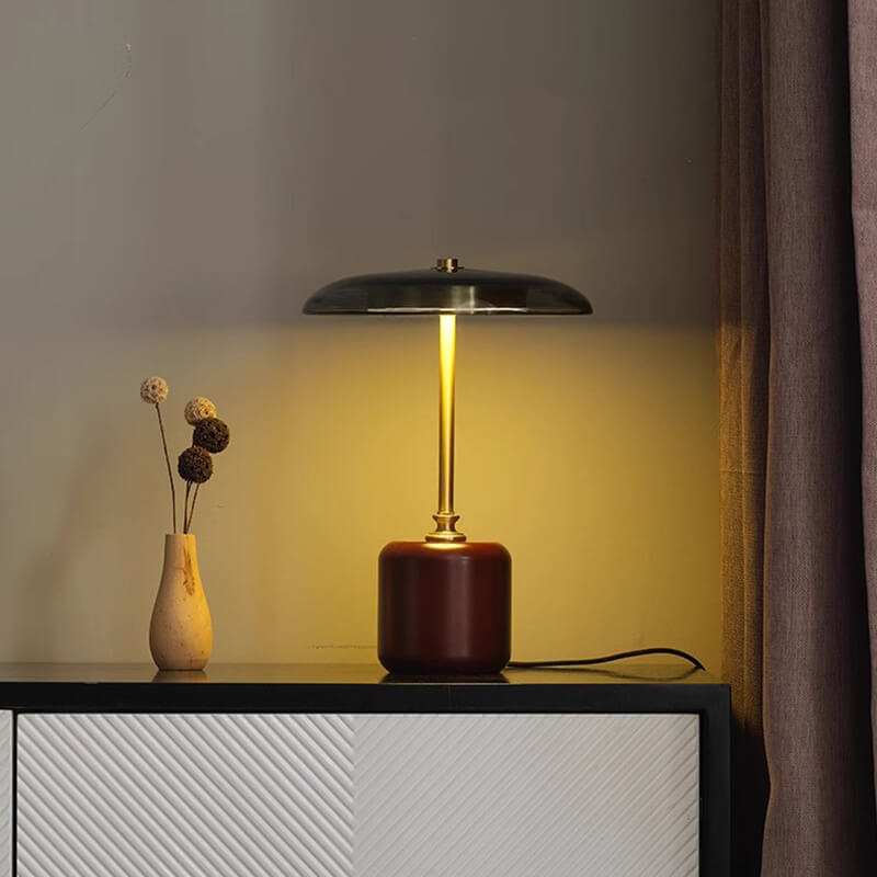 Retro Solid Wood Table Lamp