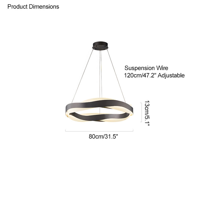 WOW Wave Circular LED Chandelier-wow2195