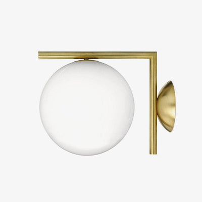 WOW Blown Glass Opal Glass Wall Lamp