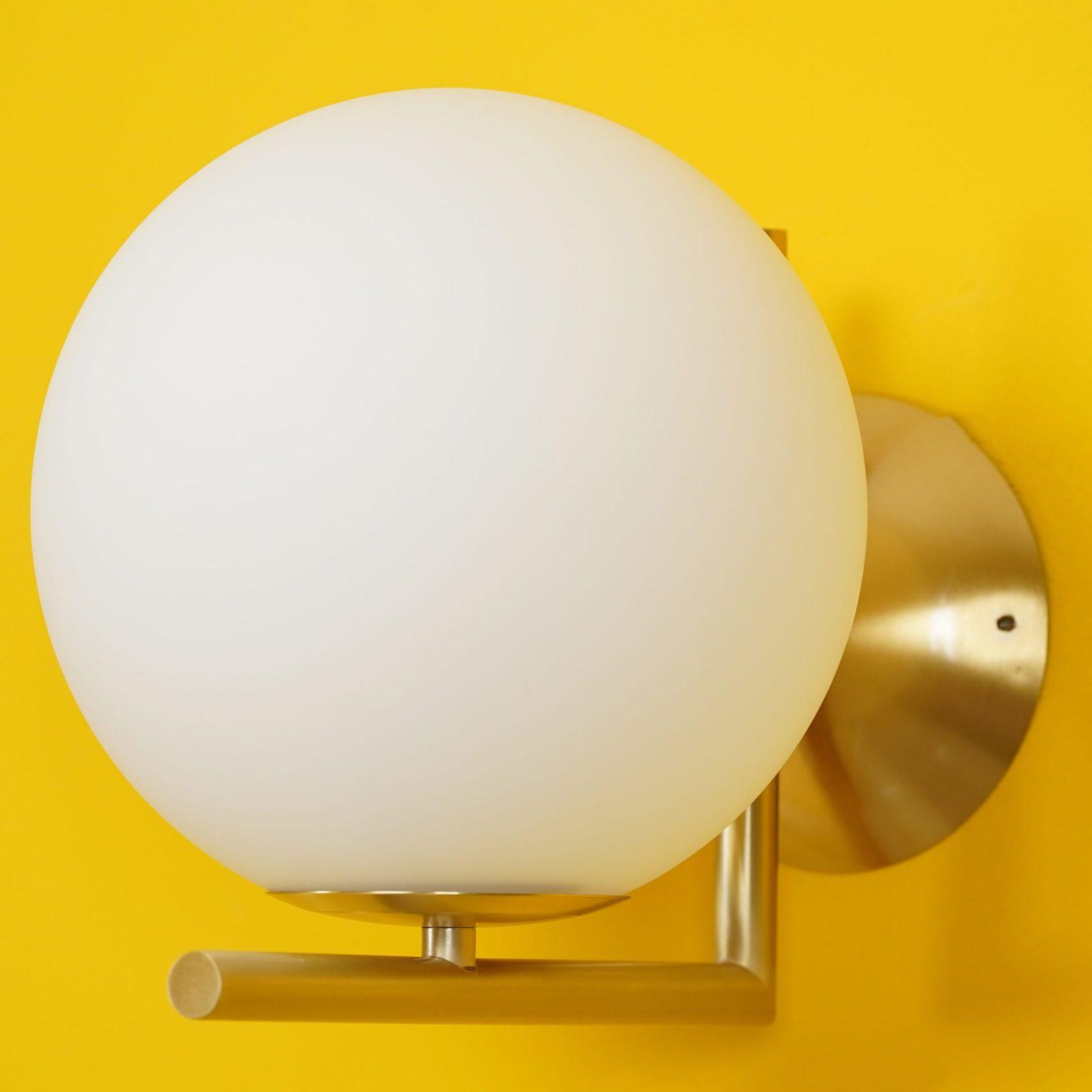 WOW Blown Glass Opal Glass Wall Lamp