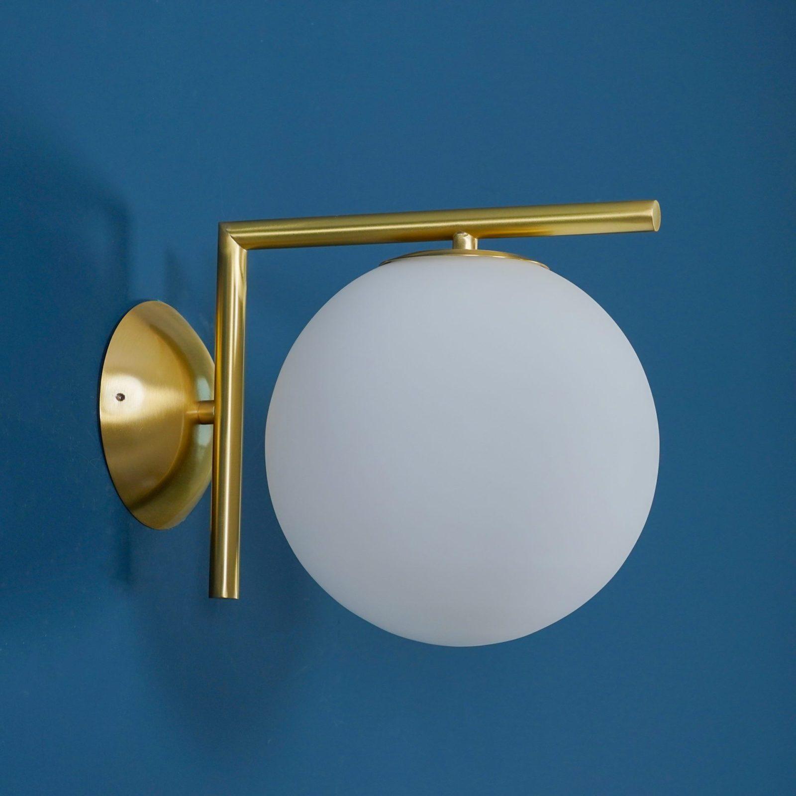 WOW Blown Glass Opal Glass Wall Lamp
