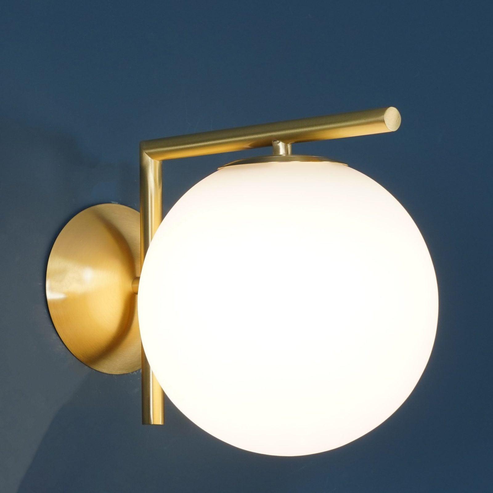 WOW Blown Glass Opal Glass Wall Lamp