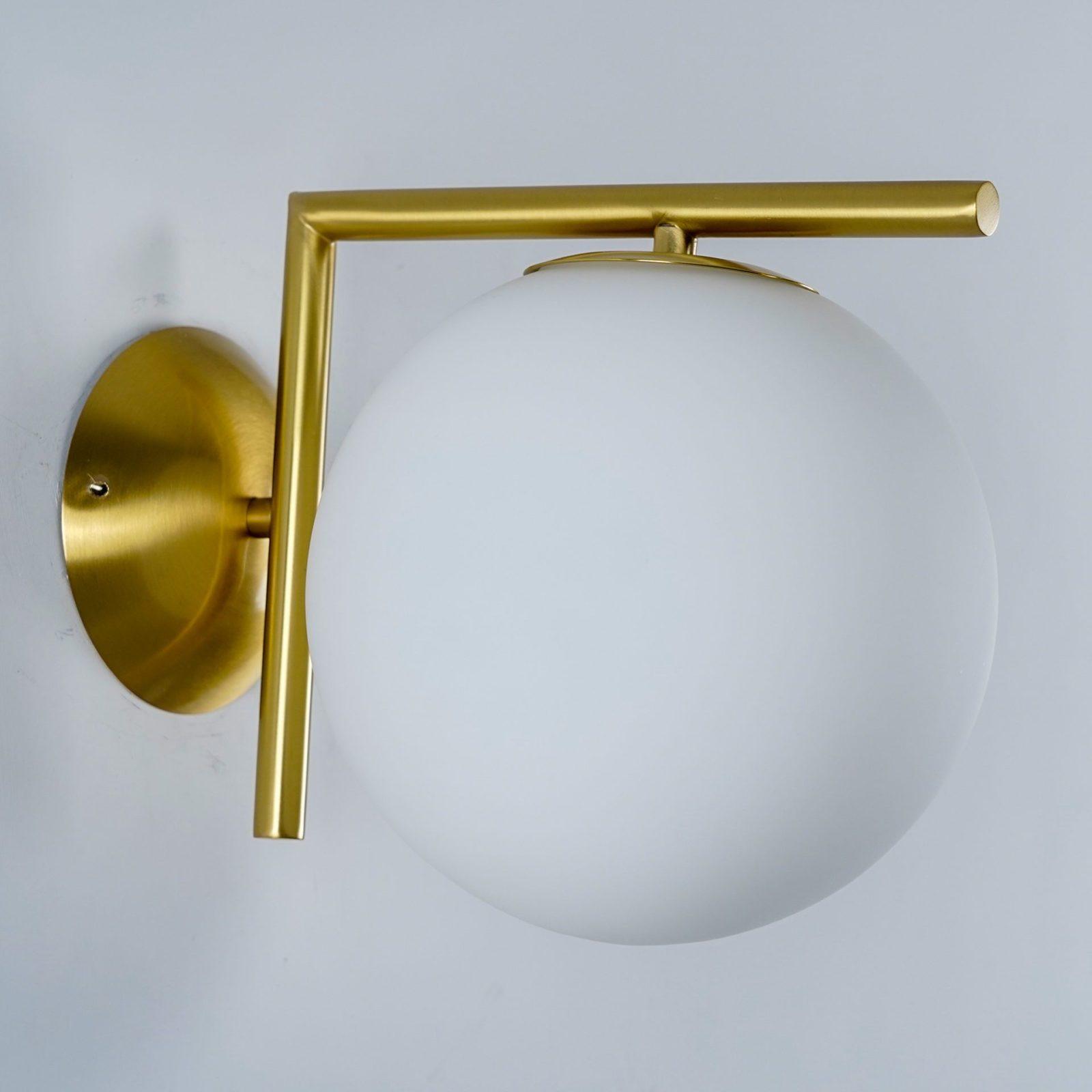 WOW Blown Glass Opal Glass Wall Lamp