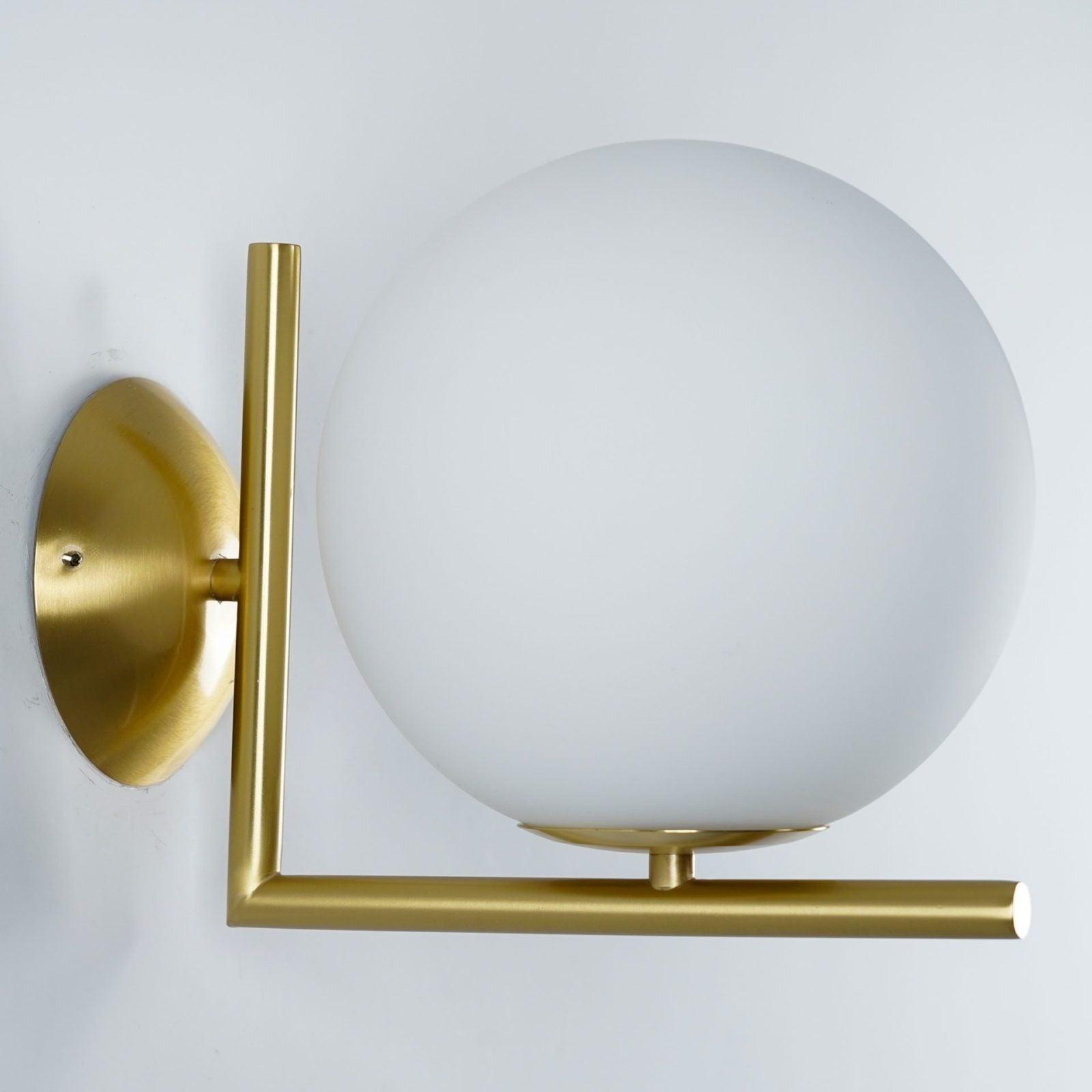 WOW Blown Glass Opal Glass Wall Lamp