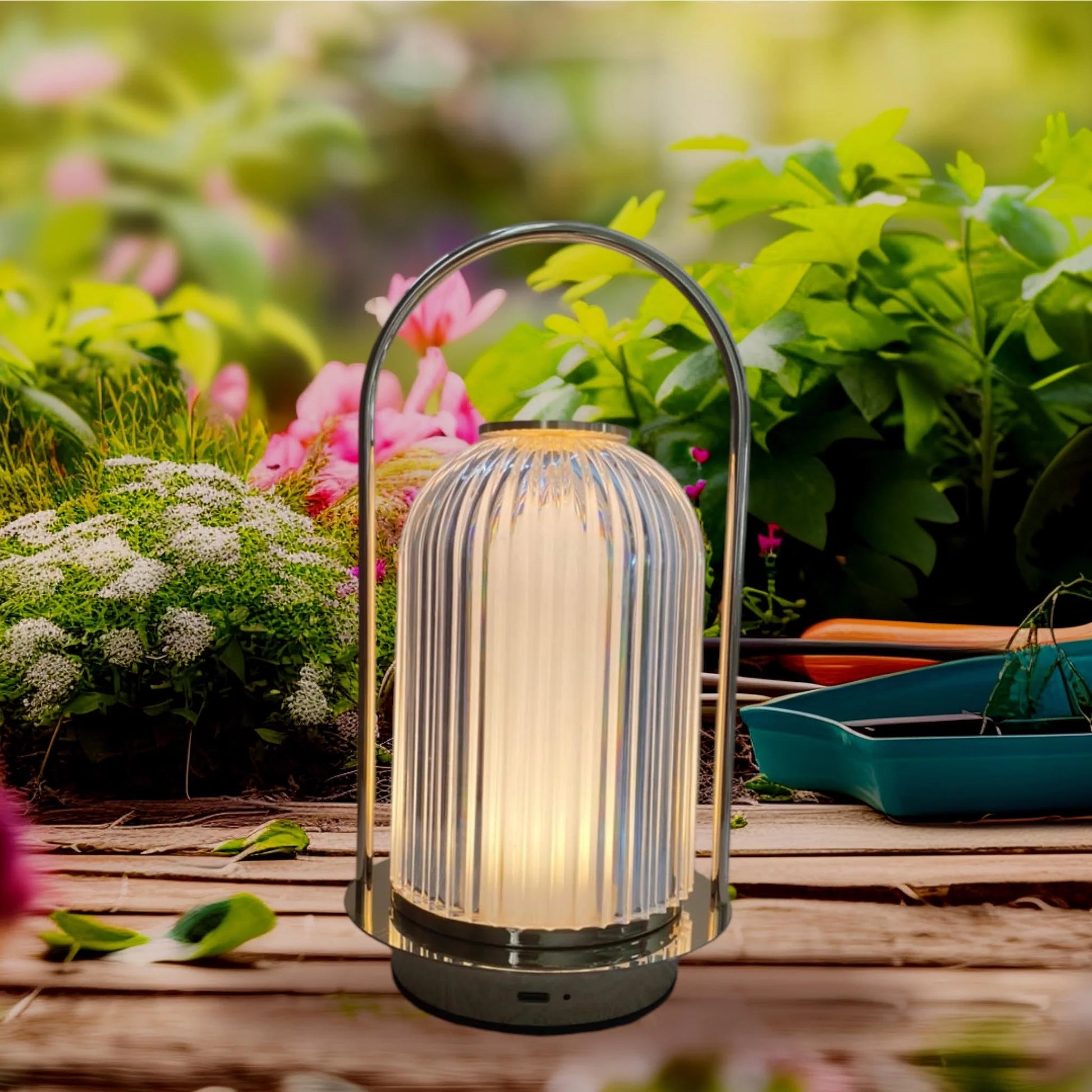 Luxe Art Deco Gold Lantern