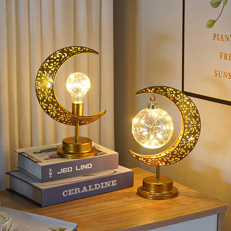 LED Iron Moon Lamp
