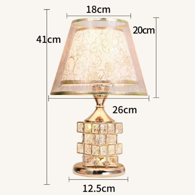European Rubik's Cube Crystal Table Lamp