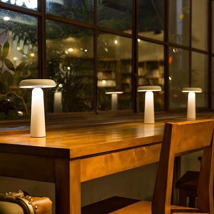 LED Portable Mushroom Table Lamp