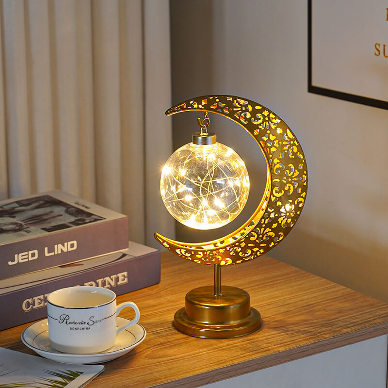 LED Iron Moon Lamp