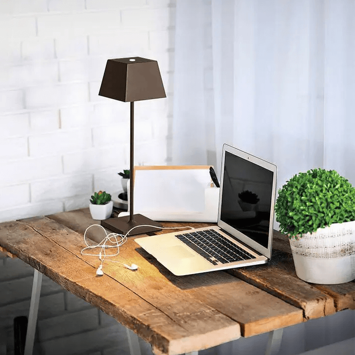 Rechargeable Dimmable Cordless Metal Table Lamp