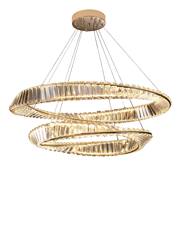 WOW Möbius Crystal Prism Circular Chandelier-wow2191