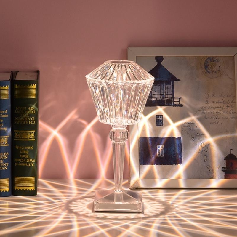 Crystal Diamond Rhombus Table Lamp