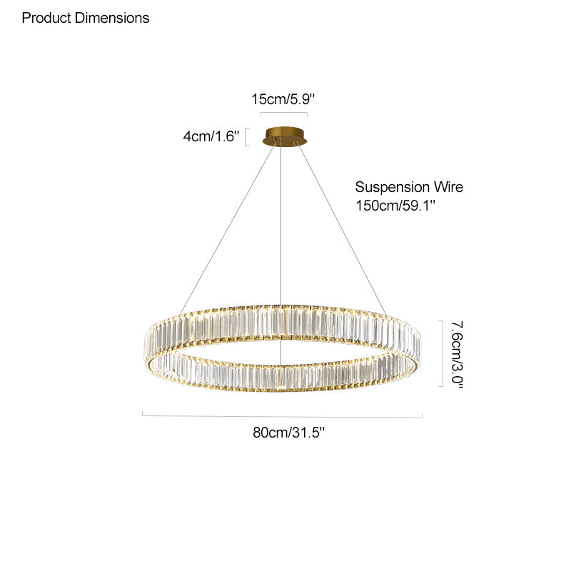 WOW 2 Tier Circular Crystal Chandelier-wow2192
