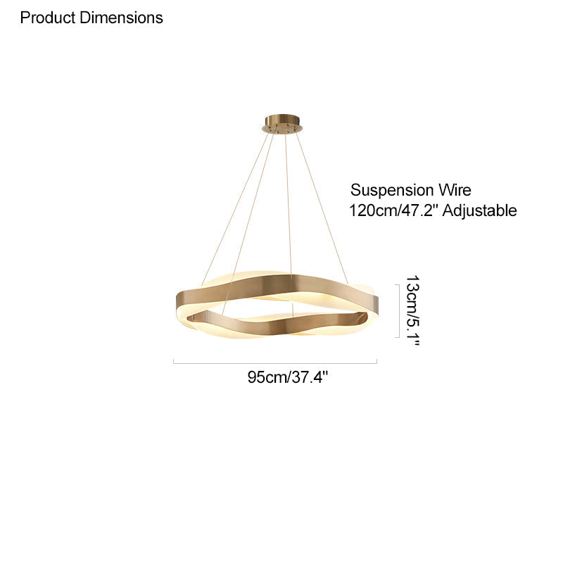 WOW Wave Circular LED Chandelier-wow2195