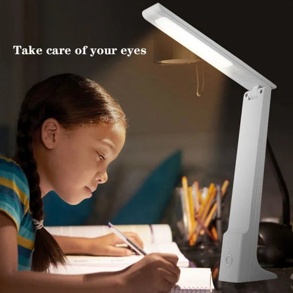 LED Rechargeable Folding Eye Protection Stepless Dimming Reading Study Desk Lamp