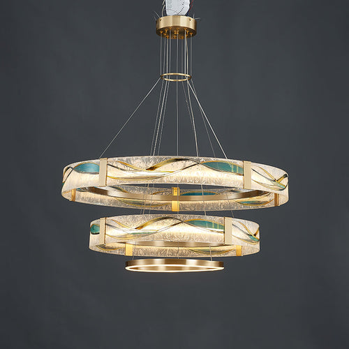 WOW Enamel Tiered Round Chandelier-wow2336
