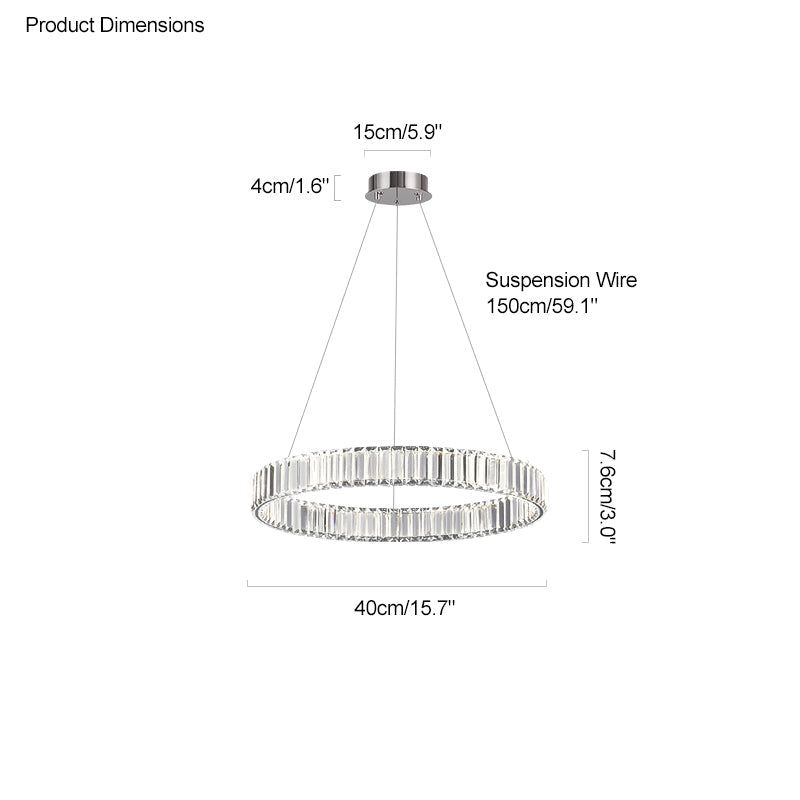 WOW 2 Tier Circular Crystal Chandelier-wow2192