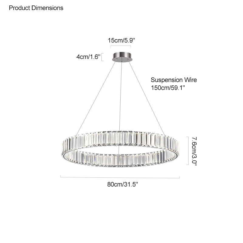 WOW 2 Tier Circular Crystal Chandelier-wow2192